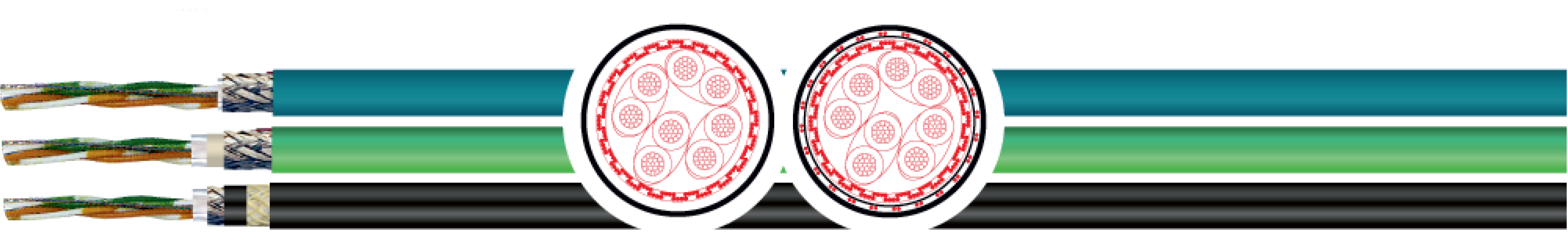 OPVC-JB Cabo flexível com vias coloridas
