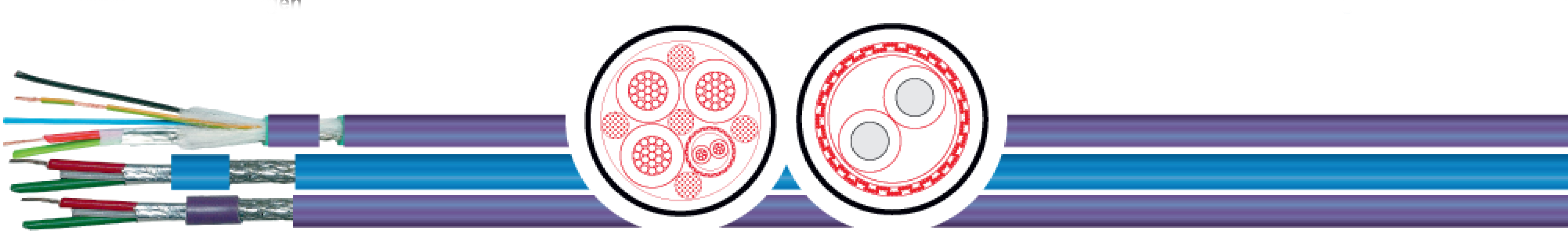 OPVC-JB Cabo flexível com vias coloridas