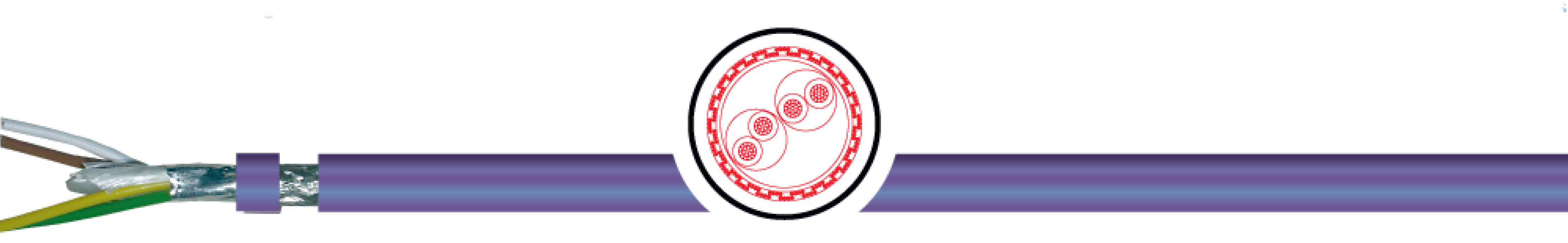 OPVC-JB Cabo flexível com vias coloridas