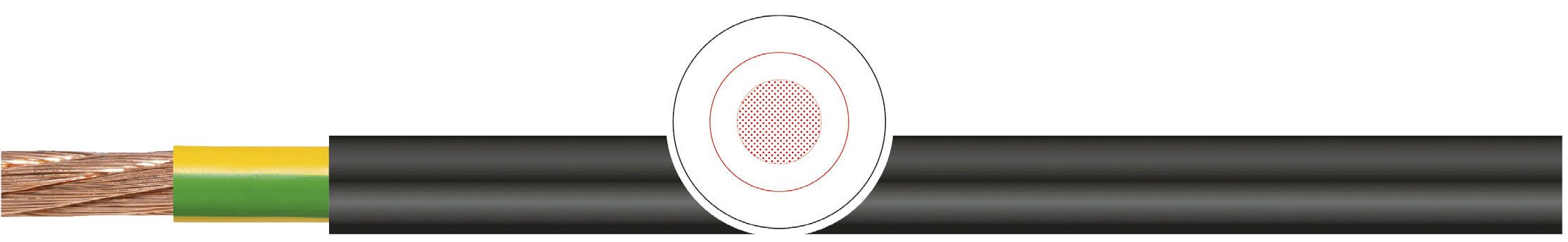 OPVC-JB Cabo flexível com vias coloridas