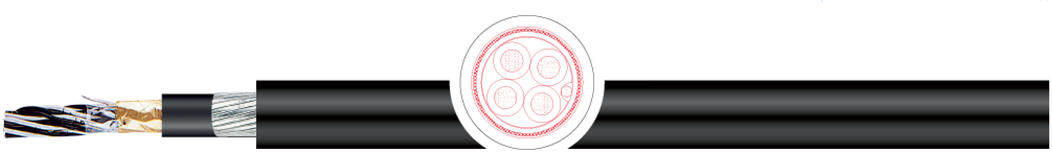 OPVC-JB Cabo flexível com vias coloridas