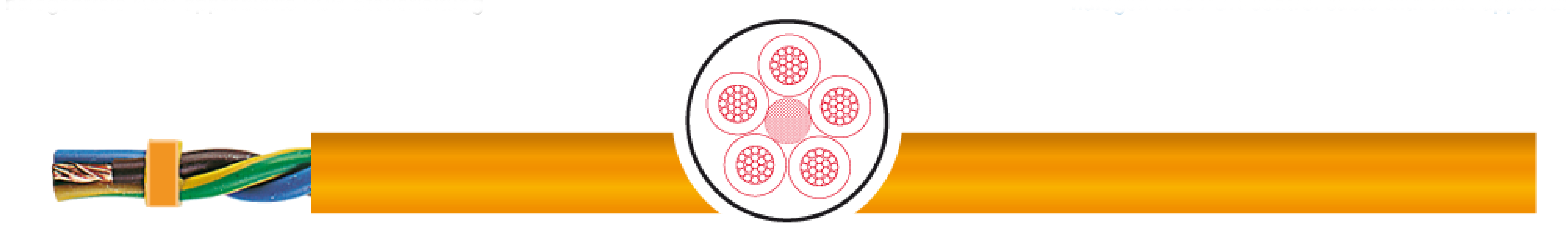 OPVC-JB Cabo flexível com vias coloridas