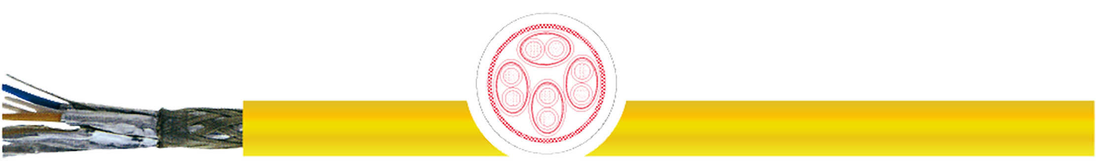 OPVC-JB Cabo flexível com vias coloridas