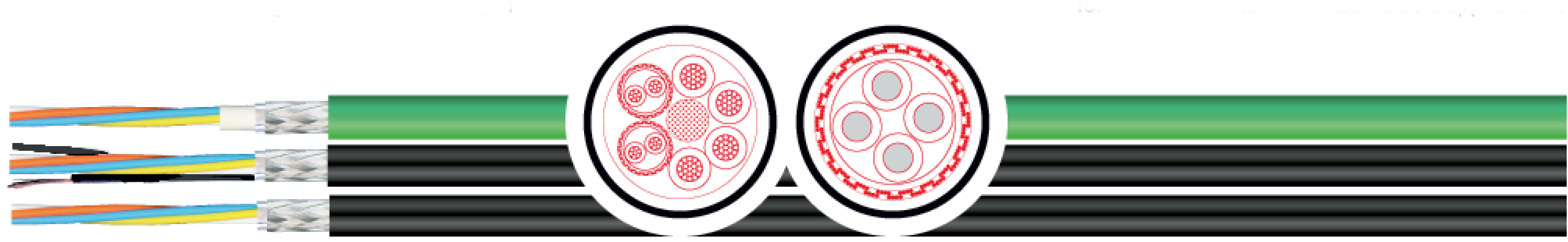 OPVC-JB Cabo flexível com vias coloridas