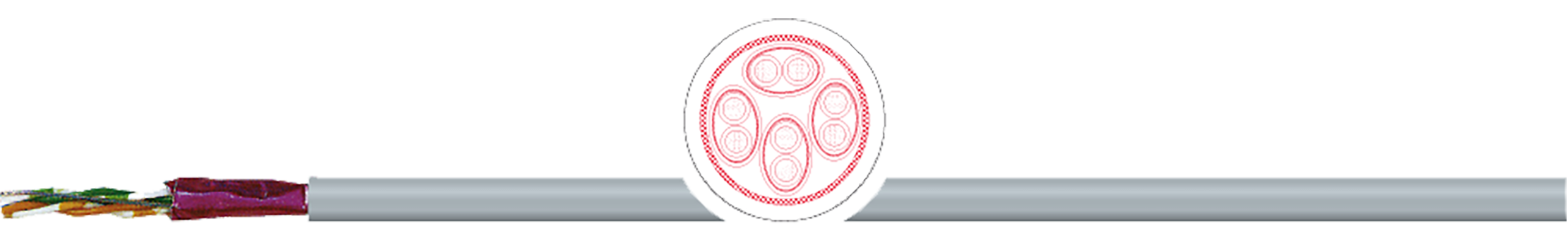 OPVC-JB Cabo flexível com vias coloridas