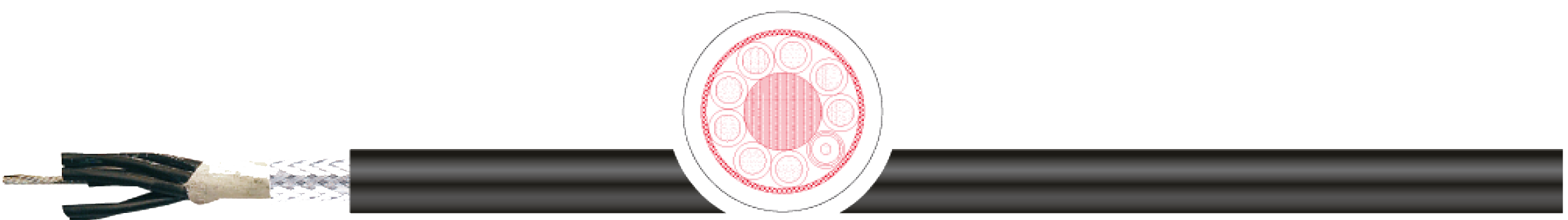 OPVC-JB Cabo flexível com vias coloridas