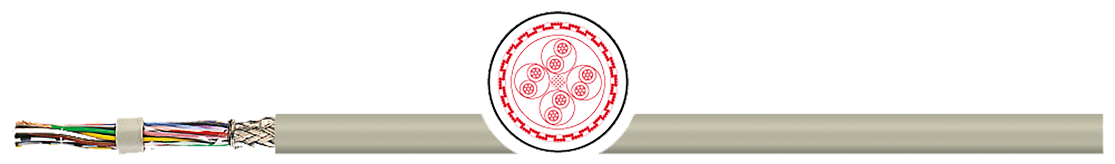 OPVC-JB Cabo flexível com vias coloridas