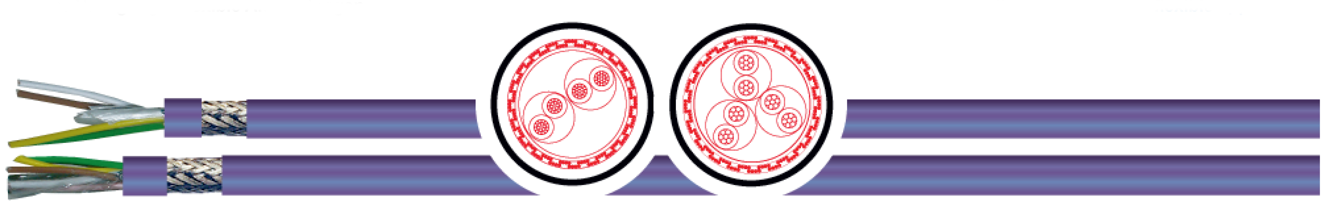 OPVC-JB Cabo flexível com vias coloridas