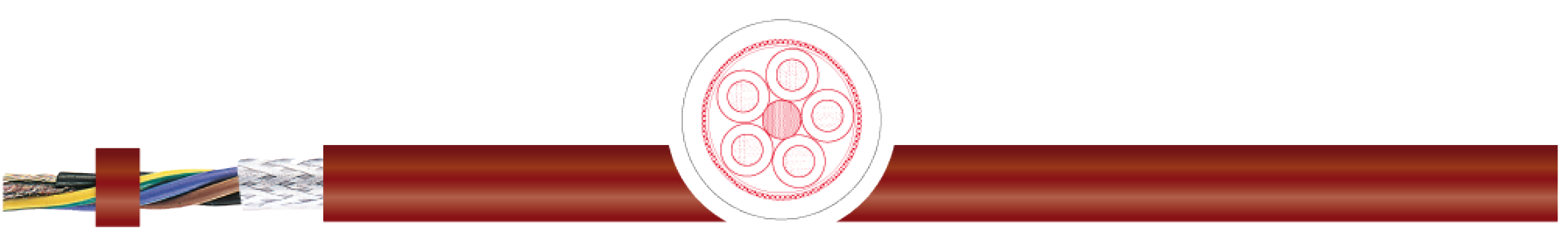 OPVC-JB Cabo flexível com vias coloridas
