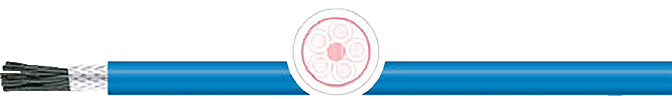 OPVC-JB Cabo flexível com vias coloridas