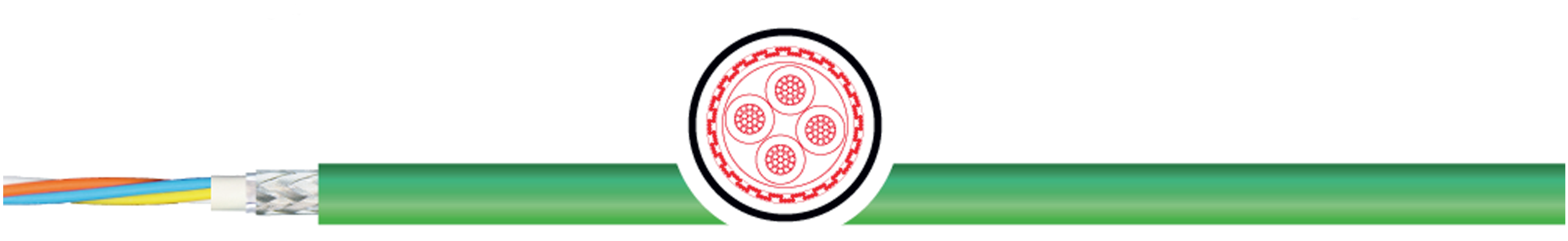 OPVC-JB Cabo flexível com vias coloridas