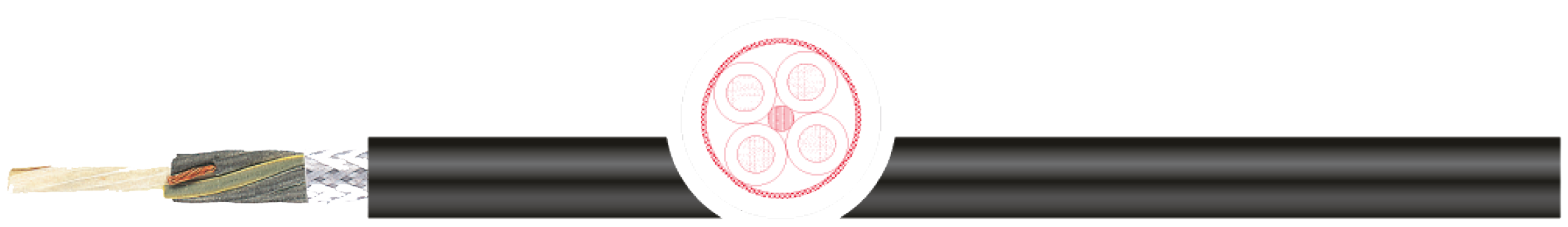 OPVC-JB Cabo flexível com vias coloridas