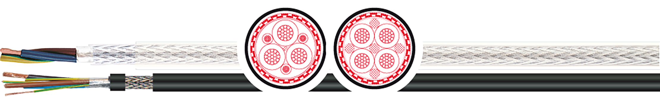 OPVC-JB Cabo flexível com vias coloridas