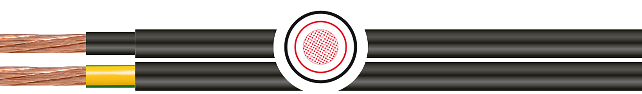 OPVC-JB Cabo flexível com vias coloridas