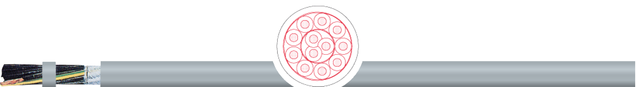 OPVC-JB Cabo flexível com vias coloridas